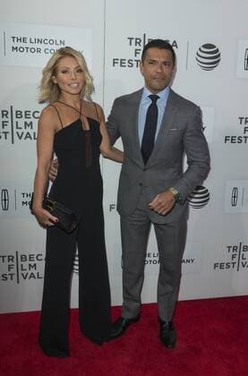 USA: All We Had Premiere at TFF Kelly Ripa and Mark Consuelos attend premiere All we had movie at Tribeca film festival at BMCC .  LevxRadin