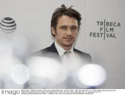 April 16, 2016 - New York, New York, U.S - Actor James Franco arriving to the Premier of King Cobra at the Tribeca Film Festival 2016 in New York, New York on Saturday April 16, 2016. New York U.S. - ZUMAp124