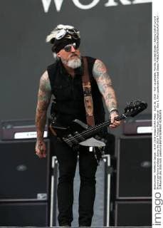 April 16, 2016 - Fort Lauderdale, Florida, United States - Johnny Colt of Lynyrd Skynyrd performs onstage during the 2016 Tortuga Music Festival - Day 2. Fort Lauderdale United States - ZUMAw109