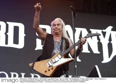 April 16, 2016 - Fort Lauderdale, Florida, United States - Rickey Medlocke of Lynyrd Skynyrd performs onstage during the 2016 Tortuga Music Festival - Day 2. Fort Lauderdale United States - ZUMAw109