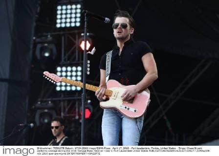 April 17, 2016 - Fort Lauderdale, Florida, United States - Singer Chase Bryant performs onstage during the 2016 Tortuga Music Festival - Day 3. Fort Lauderdale United States - ZUMAw109