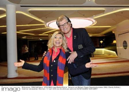 Marianne und Michael Eagles Magazinpräsentation 2016 Charity Golfclub Hotel Vier Jahreszeiten München 17. April 2016
