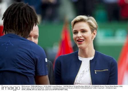 206798 Olivier Anrigo Starface 2016-04-17 MONACO Monaco Tennis Rolex Master 1000 Monte Carlo. Finale Monfils Nadal. Wittstock, Charlene (Princesse de Monaco)  Copyright: xOlivierxAnrigox STAR_206798_044