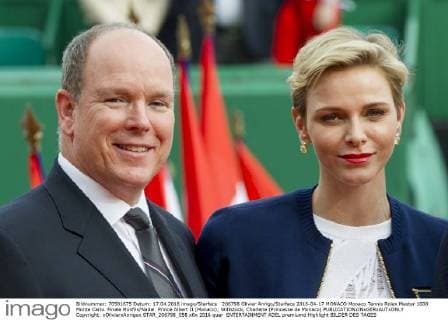 206798 Olivier Anrigo Starface 2016-04-17 MONACO Monaco Tennis Rolex Master 1000 Monte Carlo. Finale Monfils Nadal. Prince Albert II (Monaco); Wittstock, Charlene (Princesse de Monaco)  Copyright: xOlivierxAnrigox STAR_206798_058