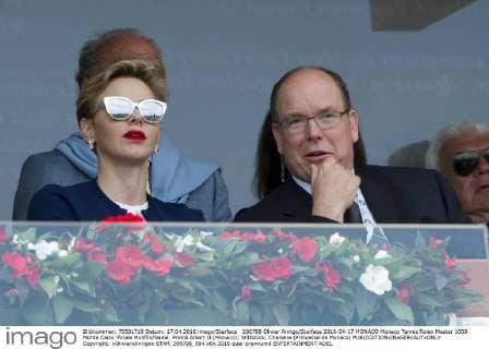 206798 Olivier Anrigo Starface 2016-04-17 MONACO Monaco Tennis Rolex Master 1000 Monte Carlo. Finale Monfils Nadal. Prince Albert II (Monaco); Wittstock, Charlene (Princesse de Monaco)  Copyright: xOlivierxAnrigox STAR_206798_094