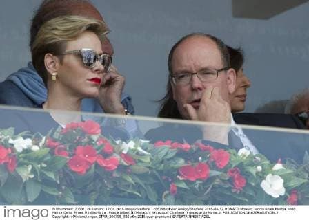 206798 Olivier Anrigo Starface 2016-04-17 MONACO Monaco Tennis Rolex Master 1000 Monte Carlo. Finale Monfils Nadal. Prince Albert II (Monaco); Wittstock, Charlene (Princesse de Monaco)  Copyright: xOlivierxAnrigox STAR_206798_095