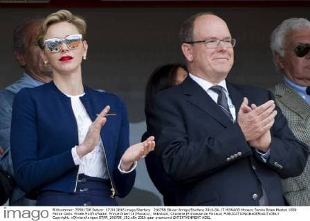 206798 Olivier Anrigo Starface 2016-04-17 MONACO Monaco Tennis Rolex Master 1000 Monte Carlo. Finale Monfils Nadal. Prince Albert II (Monaco); Wittstock, Charlene (Princesse de Monaco)  Copyright: xOlivierxAnrigox STAR_206798_101