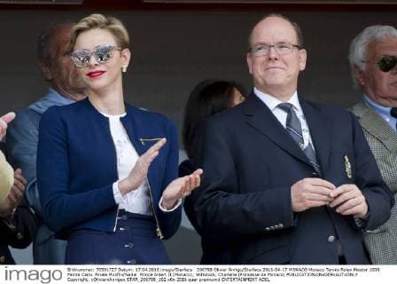 206798 Olivier Anrigo Starface 2016-04-17 MONACO Monaco Tennis Rolex Master 1000 Monte Carlo. Finale Monfils Nadal. Prince Albert II (Monaco); Wittstock, Charlene (Princesse de Monaco)  Copyright: xOlivierxAnrigox STAR_206798_102