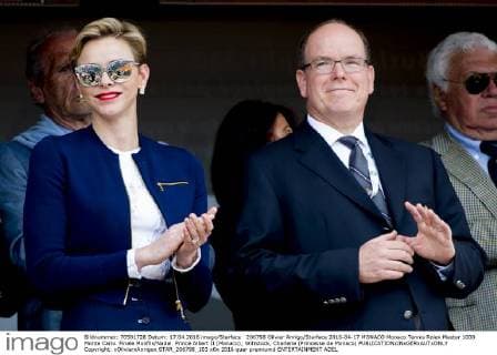 206798 Olivier Anrigo Starface 2016-04-17 MONACO Monaco Tennis Rolex Master 1000 Monte Carlo. Finale Monfils Nadal. Prince Albert II (Monaco); Wittstock, Charlene (Princesse de Monaco)  Copyright: xOlivierxAnrigox STAR_206798_103
