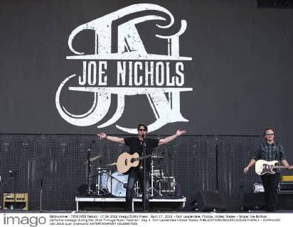 April 17, 2016 - Fort Lauderdale, Florida, United States - Singer Joe Nichols performs onstage during the 2016 Tortuga Music Festival - Day 3. Fort Lauderdale United States - ZUMAw109
