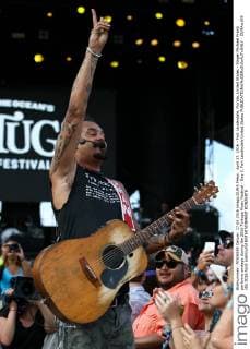 April 17, 2016 - Fort Lauderdale, Florida, United States - Singer Michael Franti performs onstage during the 2016 Tortuga Music Festival - Day 3. Fort Lauderdale United States - ZUMAw109