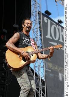 April 17, 2016 - Fort Lauderdale, Florida, United States - Singer Michael Franti performs onstage during the 2016 Tortuga Music Festival - Day 3. Fort Lauderdale United States - ZUMAw109