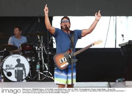 April 17, 2016 - Fort Lauderdale, Florida, United States - Singer Billy Currington performs onstage during the 2016 Tortuga Music Festival - Day 3. Fort Lauderdale United States - ZUMAw109