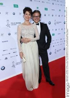 Percy Hoven mit Ehefrau Silvia Laubenbacher Felix Burda Award 2016 in der BMW Welt in Muenchen am 17.04.2016