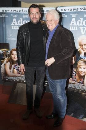 Arnaud Ducret et Andre Dussolier CELEBRITES : Filmpremiere Premiere film Adopte un veuf - Paris - 18 04 2016 GwendolineLeGoff Panoramic 