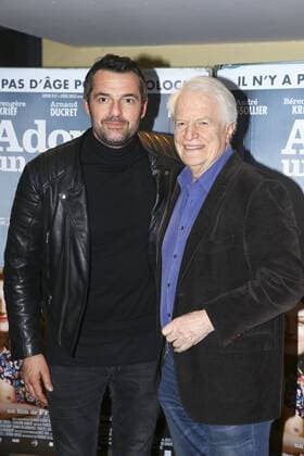 Arnaud Ducret et Andre Dussolier CELEBRITES : Filmpremiere Premiere film Adopte un veuf - Paris - 18 04 2016 GwendolineLeGoff Panoramic 