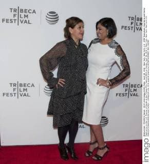 April 18, 2016 - New York, New York, U.S - AT&T Executives Olga Serna and Hanny Patel arrive to the U.S. Premier of Equals at the Tribeca Film Festival 2016 on Monday April 18, 2016 in New York, New York. New York U.S. - ZUMAp124