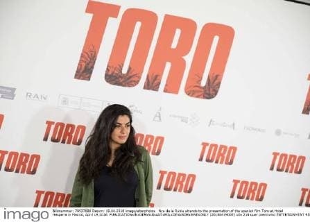 Nya de la Rubia attends to the presentation of the spanish film Toro at Hotel Hesperia in Madrid, April 19,2016.  (20160419005)