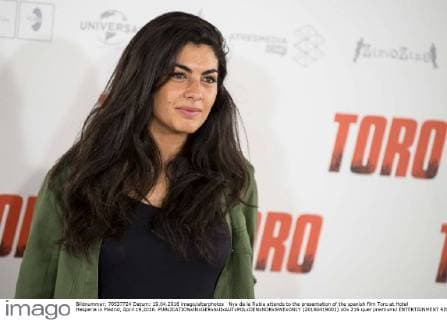 Nya de la Rubia attends to the presentation of the spanish film Toro at Hotel Hesperia in Madrid, April 19,2016.  (20160419001)