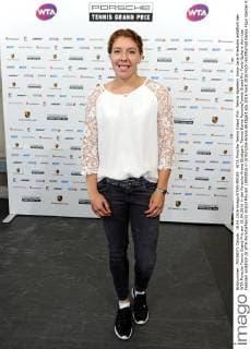 WTA Porsche Tennis Grand Prix. Tennis-Spielerin Anna-Lena Friedsam anläßlich des WTA Porsche Tennis Grand Prix am 18.04.2016 in der Porsche-Arena Stuttgart.