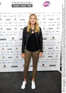 WTA Porsche Tennis Grand Prix. Tennis-Spielerin Kristina Mladenovic anläßlich des WTA Porsche Tennis Grand Prix am 18.04.2016 in der Porsche-Arena Stuttgart.