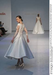 April 19, 2016 - Madrid, Madrid, Spain - A model walks the runway at the Hannibal Laguna show in the Crystal Palace in Madrid, Spain, on April 19, 2016. Madrid Spain  - ZUMAn230