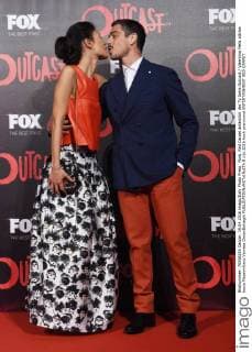 Rom, Red Carpet änlässlich der TV Serie Outcast Valentina Melis attrice bacia Massimiliano Varrese GioiaxBotteghi  0