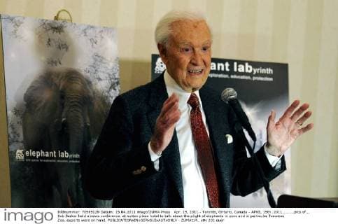 Apr. 15, 2011 - Toronto, Ontario, Canada - APRIL 15th .2011.........pics of... Bob Barker held a news conference. at sutton place hotel to talk about the plight of elephants in zoos and in particular Torontos Zoo..experts were on hand.  - ZUMAt14_