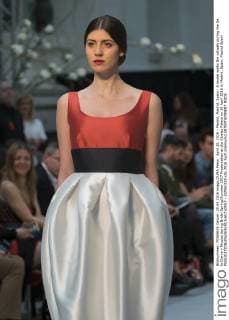 April 20, 2016 - Madrid, Madrid, Spain - A model walks the catwalk during the De la Cierva y Nicolas during Bridal Spring Summer 2017 Presentation at the Cibeles Palace on 20 April 2016 in Madrid, Spain. Madrid Spain  - ZUMAn230