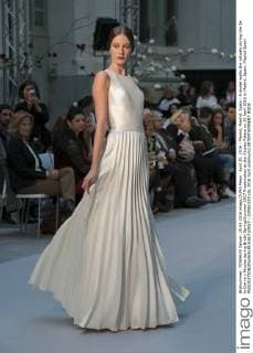 April 20, 2016 - Madrid, Madrid, Spain - A model walks the catwalk during the De la Cierva y Nicolas during Bridal Spring Summer 2017 Presentation at the Cibeles Palace on 20 April 2016 in Madrid, Spain. Madrid Spain  - ZUMAn230
