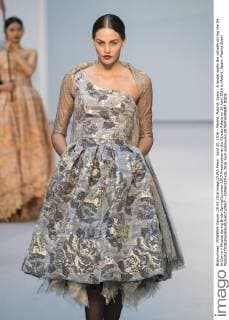 April 20, 2016 - Madrid, Madrid, Spain - A model walks the catwalk during the De la Cierva y Nicolas during Bridal Spring Summer 2017 Presentation at the Cibeles Palace on 20 April 2016 in Madrid, Spain. Madrid Spain  - ZUMAn230