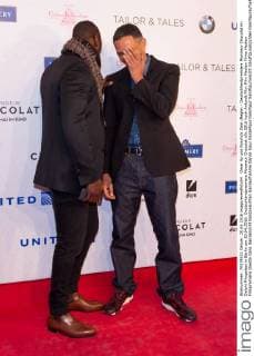 Omar Sy und Roschdy Zem (Regie) - Deutschlandpremiere Monsieur Chocolat im Delphi Filmpalast in Berlin am 20.04.2016. Deutschlandpremiere Monsieur Chocolat