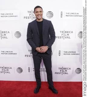 Trevor Noah arrives on the red carpet at the A Hologram for the King Premiere at the 2016 Tribeca Film Festival at BMCC John Zuccotti Theater on April 20, 2016 in New York City.  NYP20160420105 JOHNxANGELILLO