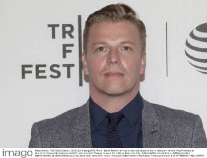 David Menkin arrives on the red carpet at the A Hologram for the King Premiere at the 2016 Tribeca Film Festival at BMCC John Zuccotti Theater on April 20, 2016 in New York City.  NYP20160420118 JOHNxANGELILLO