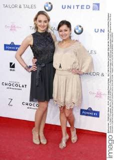 Anne-Catrin Wahls (ehemals Märzke) und Sarah Alles bei der Premiere des Kinofilms Monsieur Chocolat im Delphi Filmpalast. Berlin, 20.04.2016 Foto:xT.xBartillax xFuturexImage