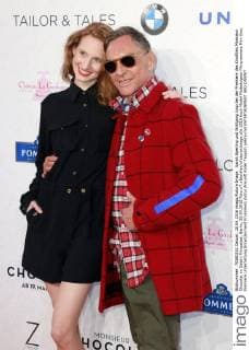 Sarah Sperling und Wolfgang Joop bei der Premiere des Kinofilms Monsieur Chocolat im Delphi Filmpalast. Berlin, 20.04.2016 Foto:xT.xBartillax xFuturexImage
