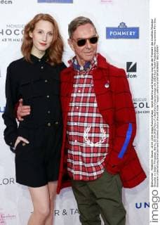 Sarah Sperling und Wolfgang Joop bei der Premiere des Kinofilms Monsieur Chocolat im Delphi Filmpalast. Berlin, 20.04.2016 Foto:xT.xBartillax xFuturexImage