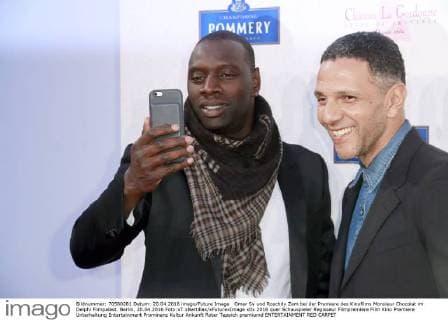 Omar Sy und Roschdy Zem bei der Premiere des Kinofilms Monsieur Chocolat im Delphi Filmpalast. Berlin, 20.04.2016 Foto:xT.xBartillax xFuturexImage