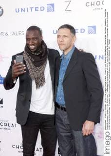 Omar Sy und Roschdy Zem bei der Premiere des Kinofilms Monsieur Chocolat im Delphi Filmpalast. Berlin, 20.04.2016 Foto:xT.xBartillax xFuturexImage