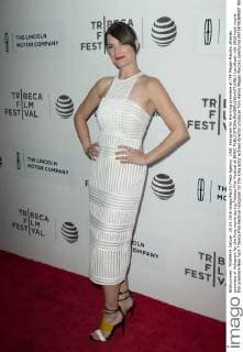 USA: Hologram for the King premiere at TFF Megan Maczko attends premiere of Hologram for the King movie during Tribeca Film Festival at BMCC  LevxRadin