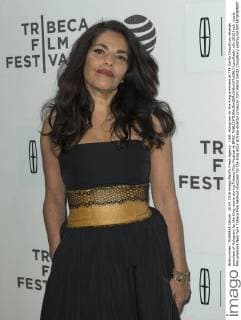 USA: Hologram for the King premiere at TFF Sarita Choudhury attends premiere of Hologram for the King movie during Tribeca Film Festival at BMCC  LevxRadin