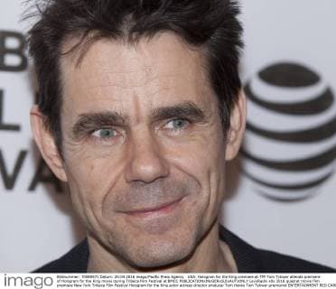 USA: Hologram for the King premiere at TFF Tom Tykwer attends premiere of Hologram for the King movie during Tribeca Film Festival at BMCC  LevxRadin