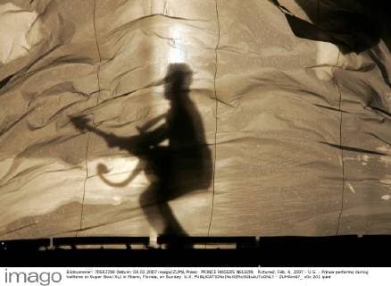 PRINCE ROGERS NELSON Pictured: Feb. 4, 2007 - U.S. - Prince performs during halftime at Super Bowl XLI in Miami, Florida, on Sunday. U.S. - ZUMAm67_