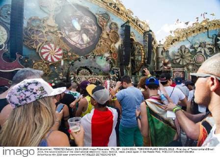 ITU, SP - 21 04 2016: TOMORROWLAND BRAZIL 2016 - First day of Tomorrowland Brazil 2016, the second edition of the international electronic music festival, takes place again in the Maeda Park.  Jo?oxMoura