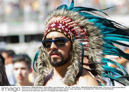 ITU, SP - 21 04 2016: TOMORROWLAND BRAZIL 2016 - First day of Tomorrowland Brazil 2016, the second edition of the international electronic music festival, takes place again in the Maeda Park.  Jo?oxMoura