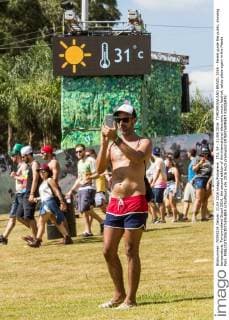 ITU, SP - 21 04 2016: TOMORROWLAND BRAZIL 2016 - Panels guide the public, showing temperature, Tomorrowland Brazil 2016, the second edition of the international electronic music festival, takes place again in the Maeda Park.  Jo?oxMoura