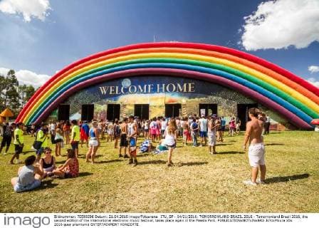 ITU, SP - 04 21 2016: TOMORROWLAND BRAZIL 2016 - Tomorrowland Brazil 2016, the second edition of the international electronic music festival, takes place again in the Maeda Park.  Jo?oxMoura
