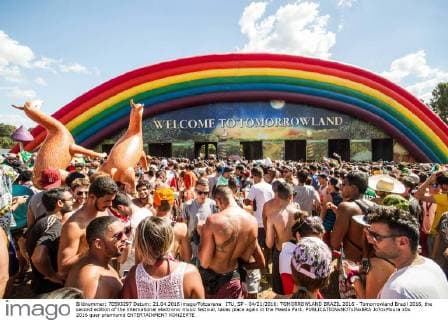 ITU, SP - 04 21 2016: TOMORROWLAND BRAZIL 2016 - Tomorrowland Brazil 2016, the second edition of the international electronic music festival, takes place again in the Maeda Park.  Jo?oxMoura