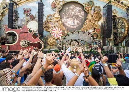 ITU, SP - 04 21 2016: TOMORROWLAND BRAZIL 2016 - Tomorrowland Brazil 2016, the second edition of the international electronic music festival, takes place again in the Maeda Park.  Jo?oxMoura