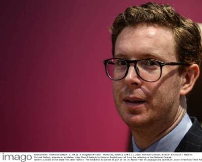 MOSCOW, RUSSIA. APRIL 21, 2016. Nicholas Cullinan, director at London s National Portrait Gallery, attends an exhibition titled From Elizabeth to Victoria. English portrait from the collection of the National Portrait Gallery, London at the State Tretyakov Gallery. The exhibition is opened as part of the UK-Russia Year of Language and Literature. Valery Sharifulin TASS  TS020627